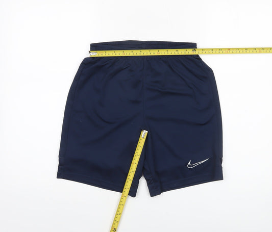 Nike Boys Blue Dri-Fit Athletic Sports Shorts Size 13-14 Years