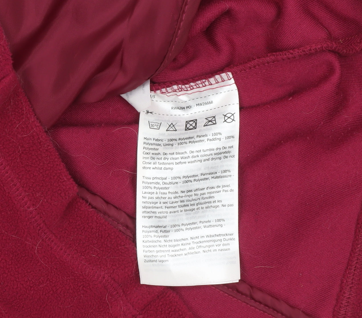 Womens UK Size 12 Regular Regatta Red Polyester Blend Jacket