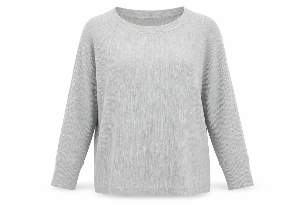 Vero Moda Womens Grey Cotton Knit Crew Neck Pullover Jumper Size S