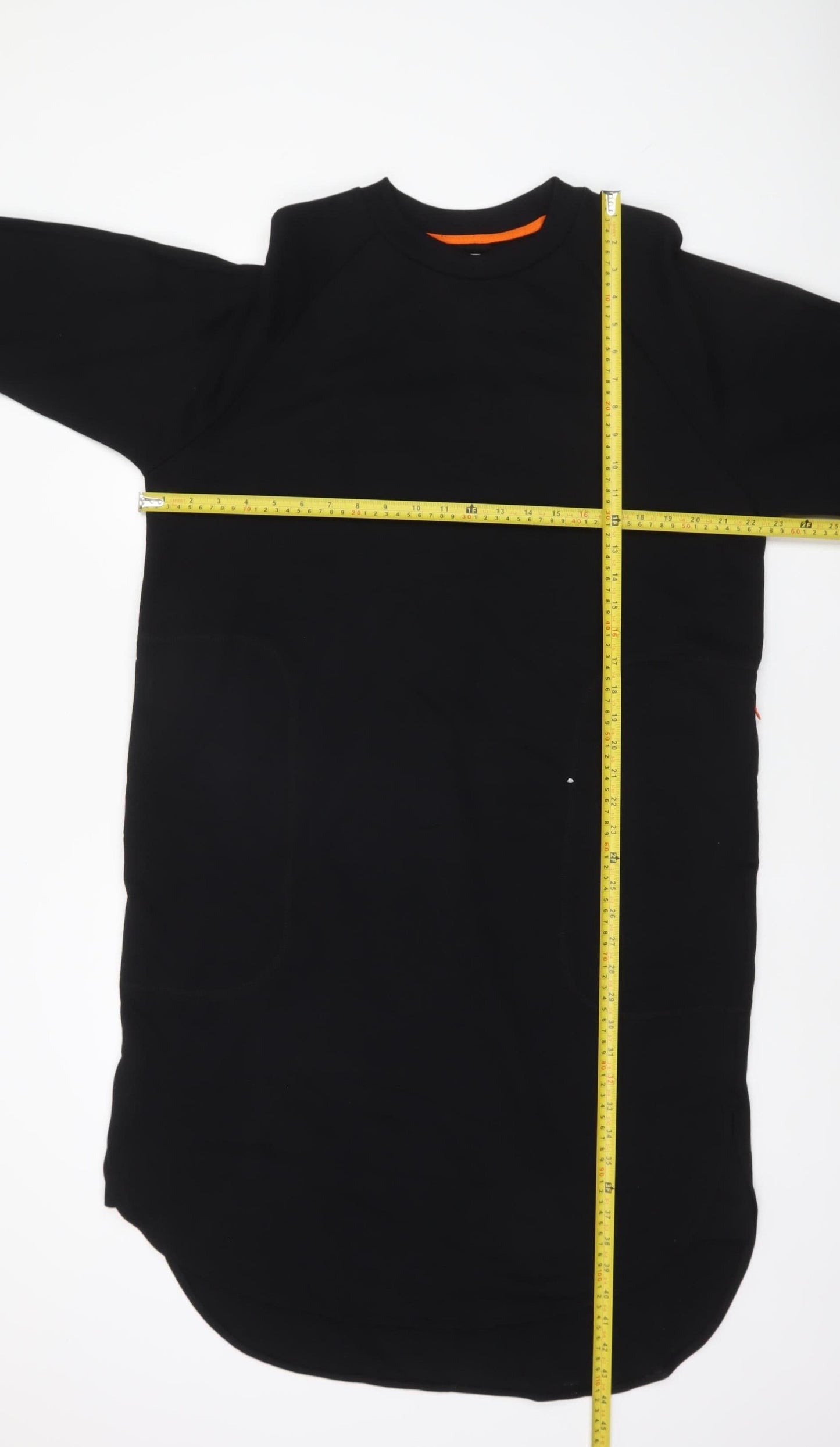 Kin Women’s Black Cotton Long Sleeve T-Shirt Dress XS