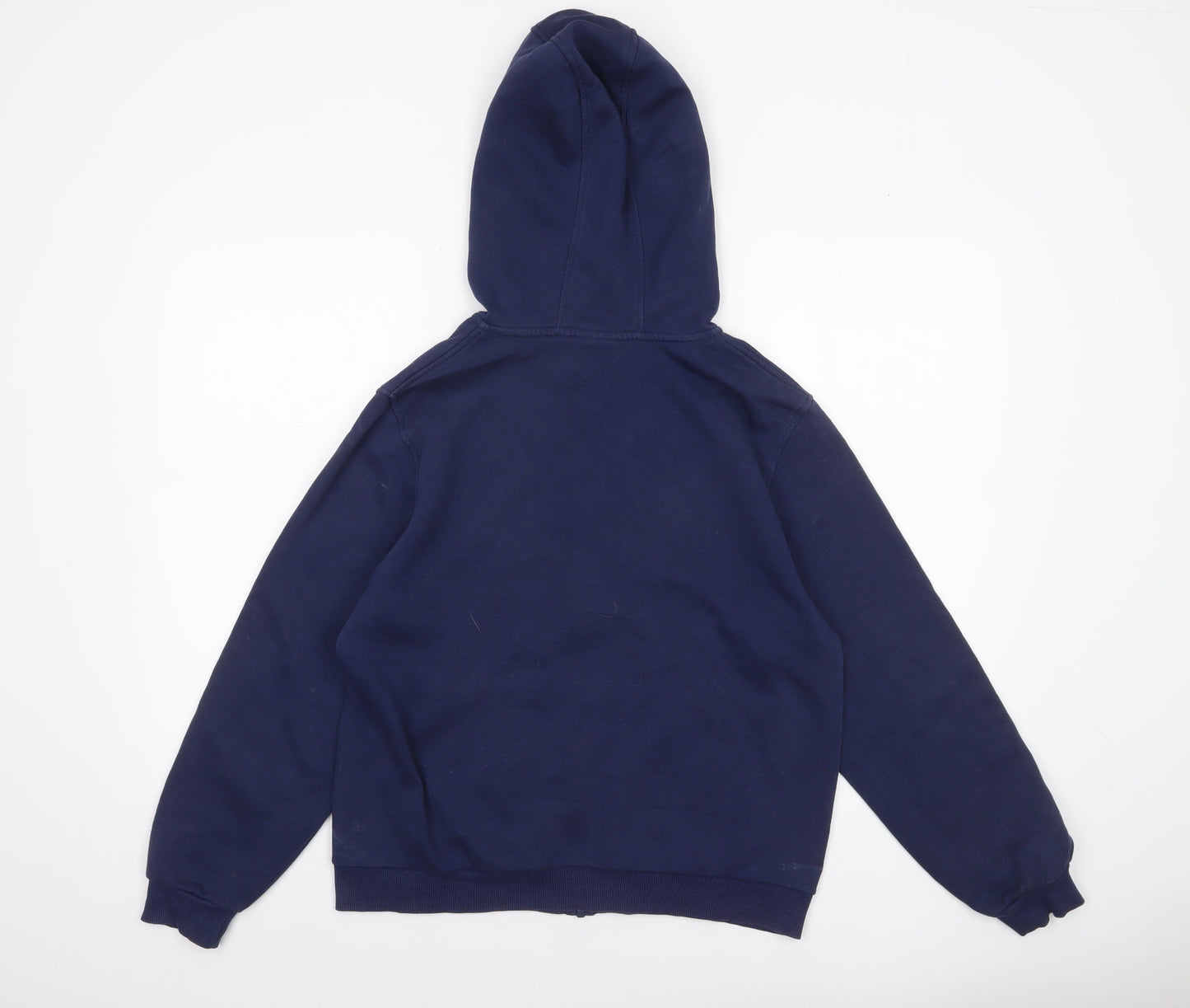Nike Boys Navy Full Zip Hoodie XL 158-170cm Fleece Cotton Blend