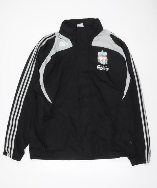 Adidas Mens Black L Liverpool Windbreaker Jacket