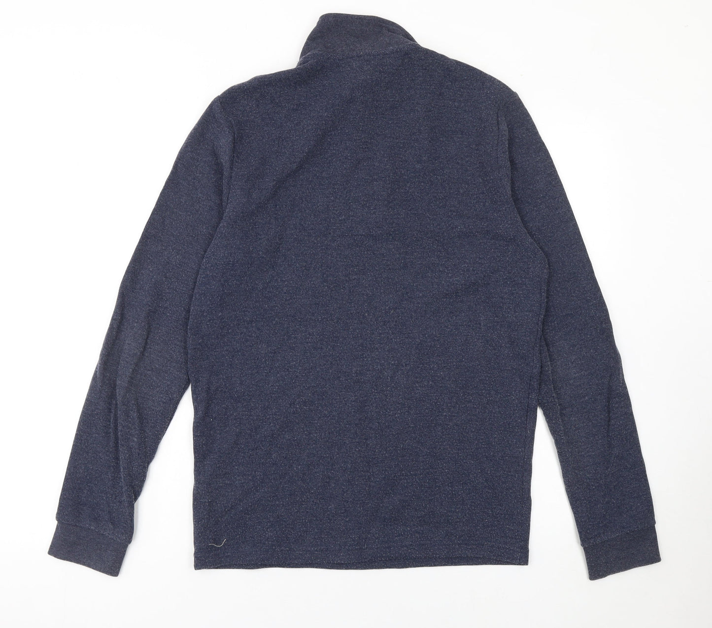 Next Men’s Blue 1/4 Zip High Neck Knit Sweatshirt Size S