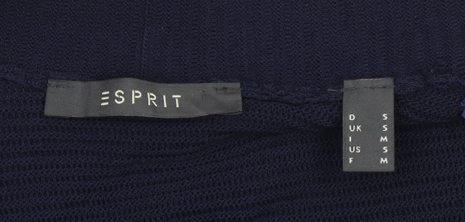 Esprit Women’s Navy Blue Open Front Long Sleeve Cardigan Size S