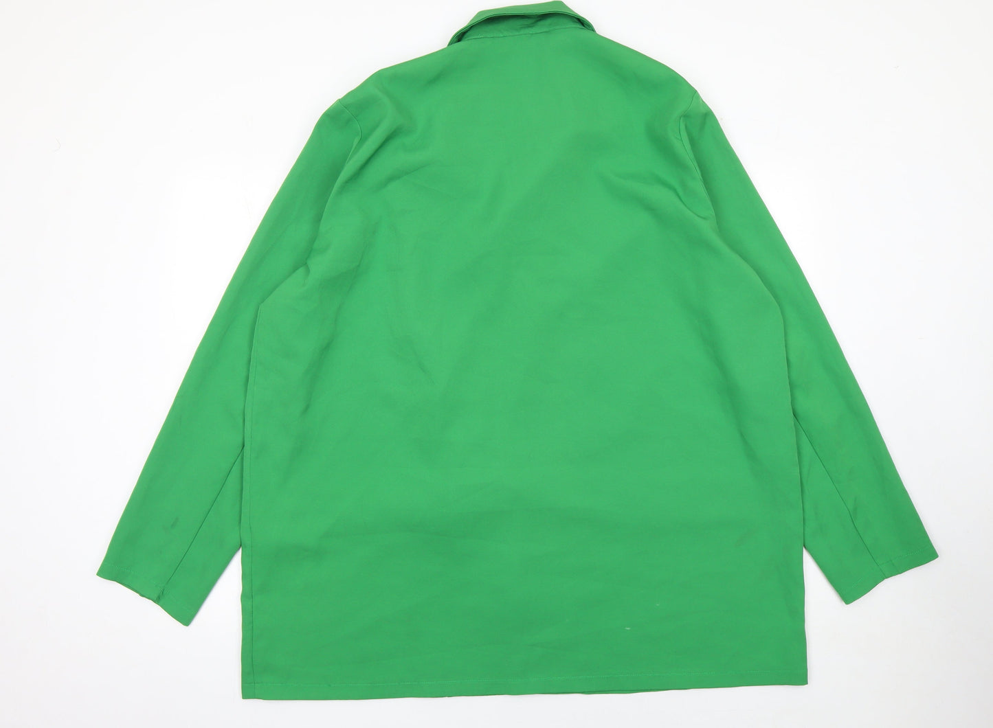 PrettyLittleThing Women Green Size 14 Single-Breasted Blazer