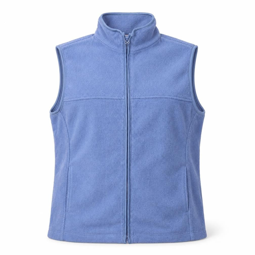 Bonmarché Womens Blue Fleece Zip Waistcoat Bodywarmer Size M