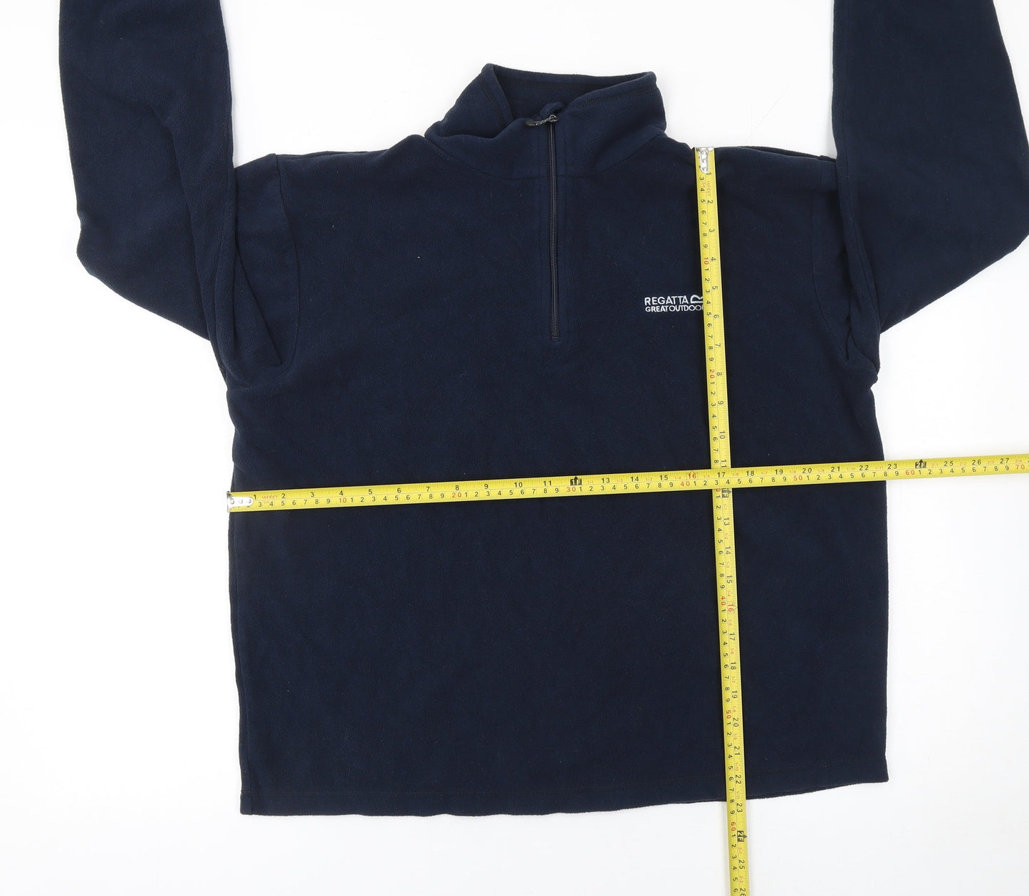 Regatta Men's Blue Fleece Sweatshirt L 1/4 Zip Outdoor Pullover