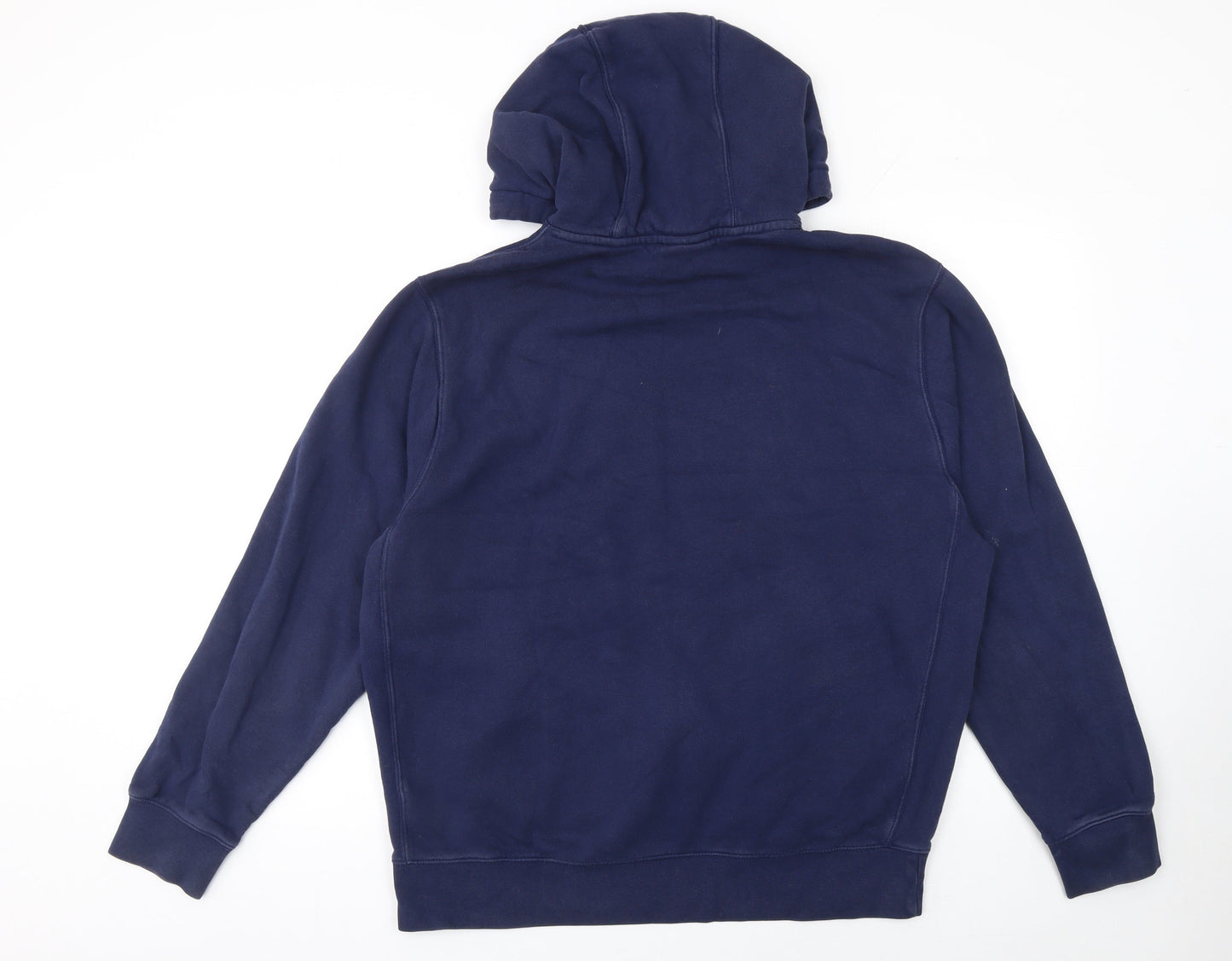 Mens UK L Regular Nike Blue Pullover Hoodie