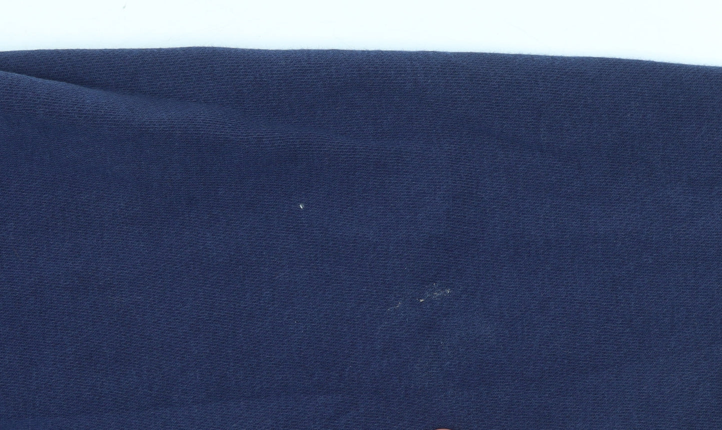 Mens UK L Regular Nike Blue Pullover Hoodie
