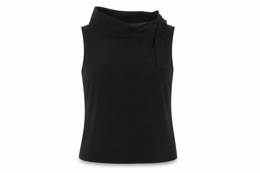 Debenhams Women Black Size 12 Cowl Neck Sleeveless Blouse