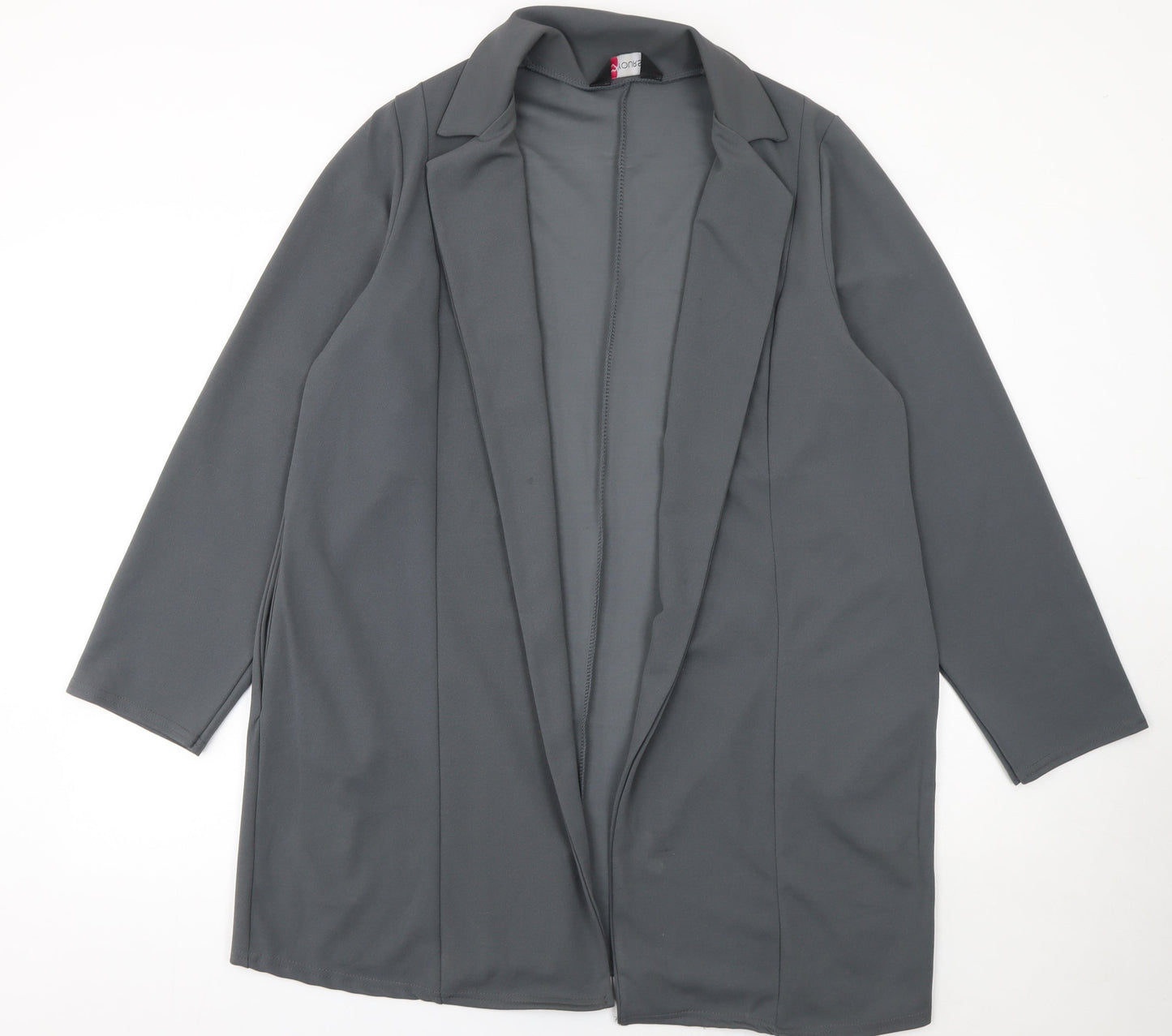 Yours Women Grey Size 18 Plus Lightweight Stretch Blazer Jacket