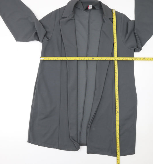 Yours Women Grey Size 18 Plus Lightweight Stretch Blazer Jacket