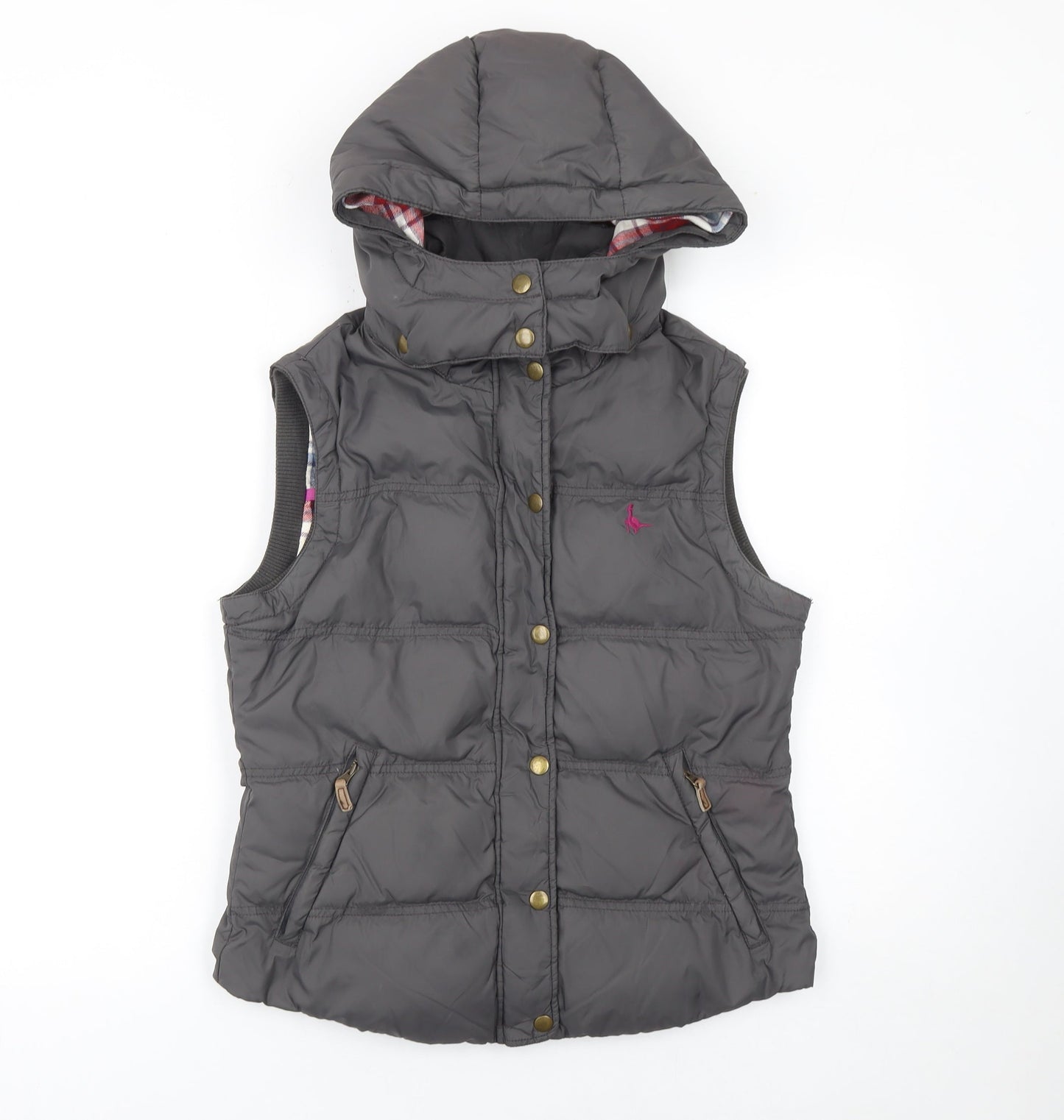 Womens UK Size 10 Regular Jack Wills Grey Polyester Waistcoat