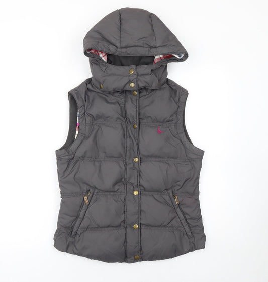 Womens UK Size 10 Regular Jack Wills Grey Polyester Waistcoat