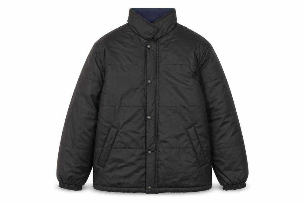 Melka Men's Black Polyester Winter Puffer Jacket Size 52 Regular