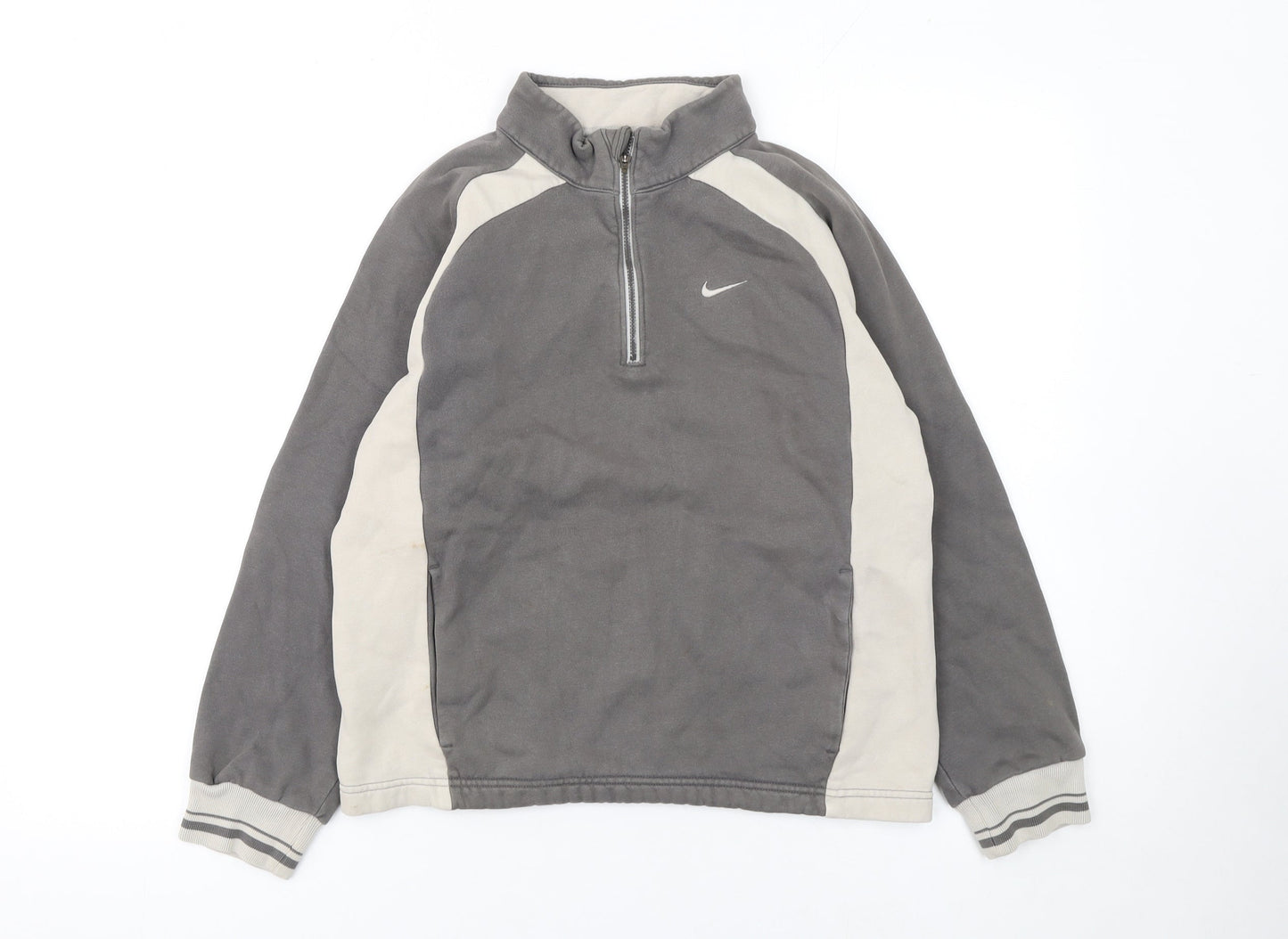 Nike Boys Grey 10-12 Years 1/4 Zip Golf Fleece Sweatshirt