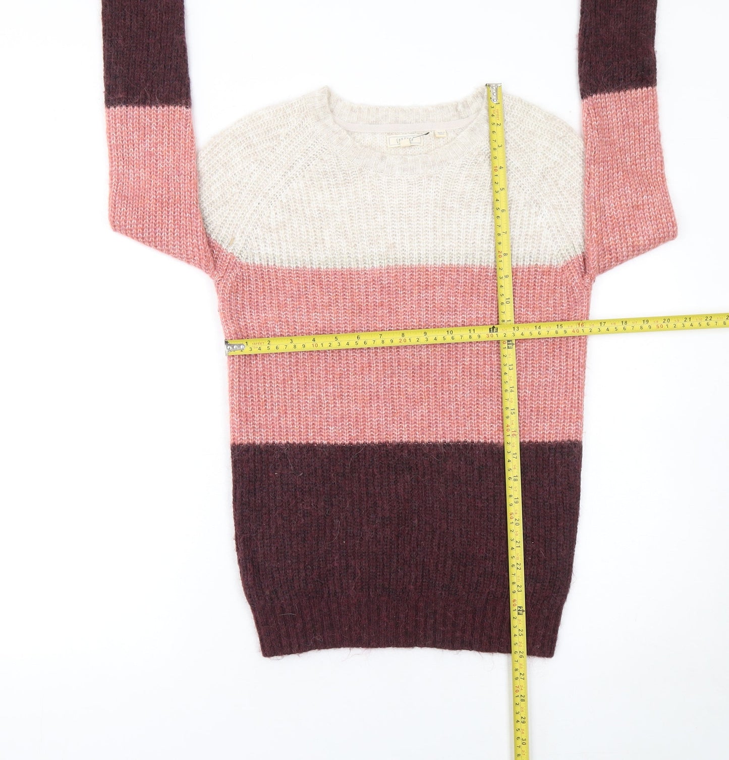Womens UK 6 Regular Fat Face Multicoloured Pullover Chunky-Knit