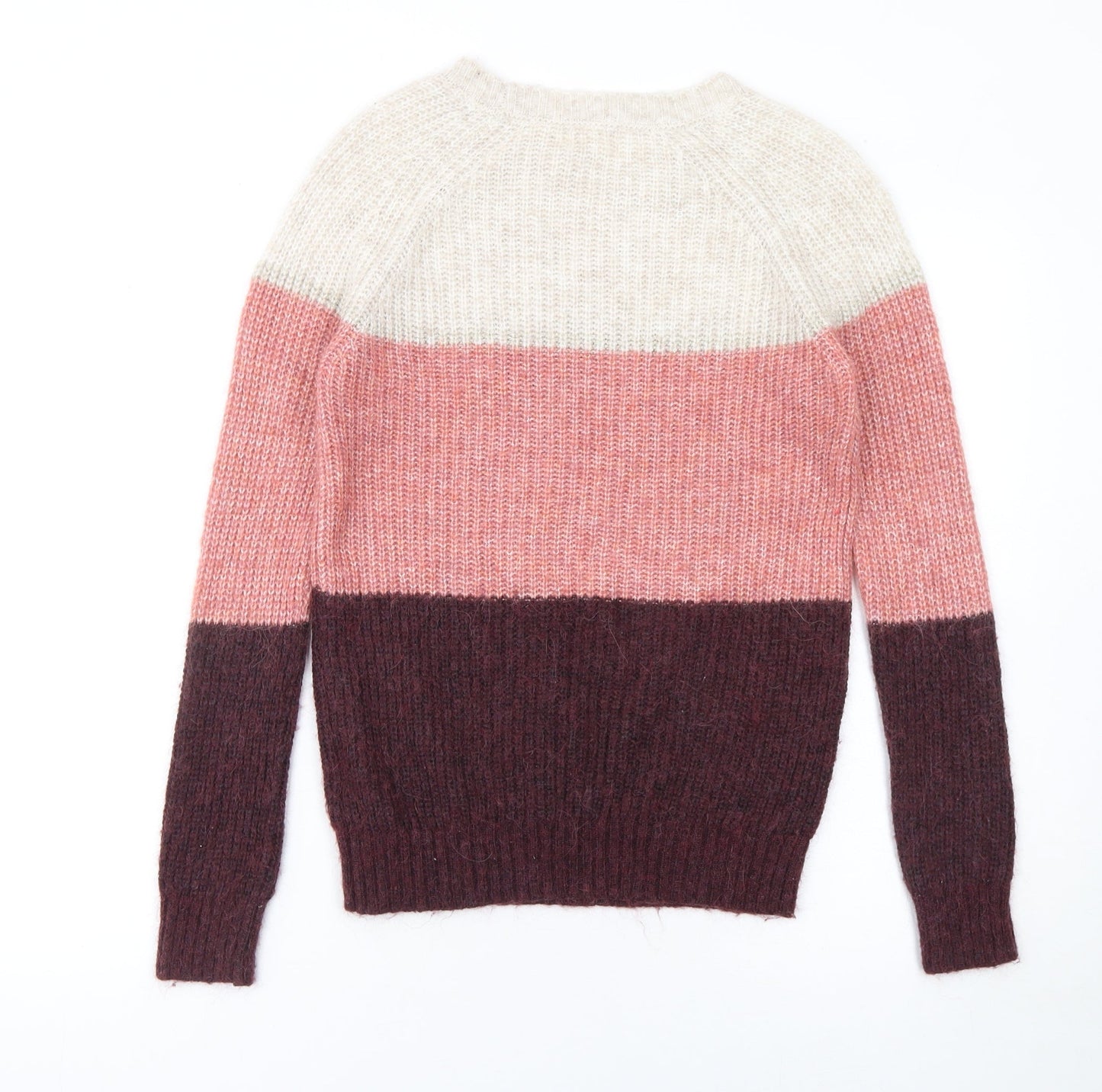 Womens UK 6 Regular Fat Face Multicoloured Pullover Chunky-Knit