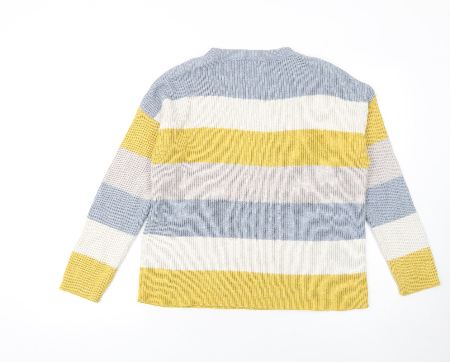Womens UK 12 Regular Fat Face Multicoloured Pullover Cable-Knit