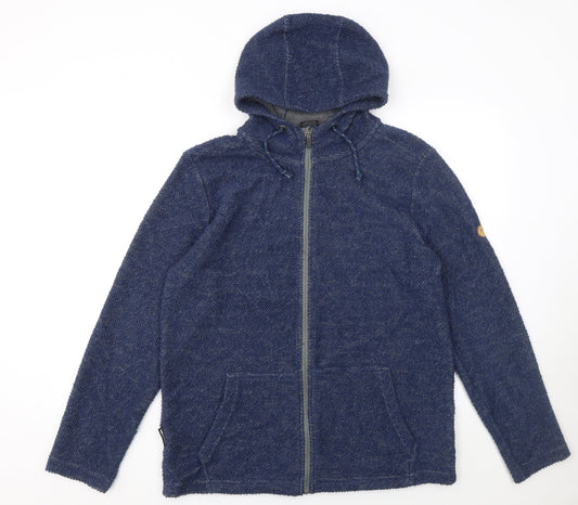 Mens UK S Regular Trespass Blue Full Zip Hoodie