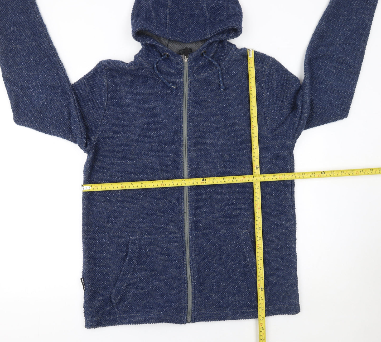Mens UK S Regular Trespass Blue Full Zip Hoodie