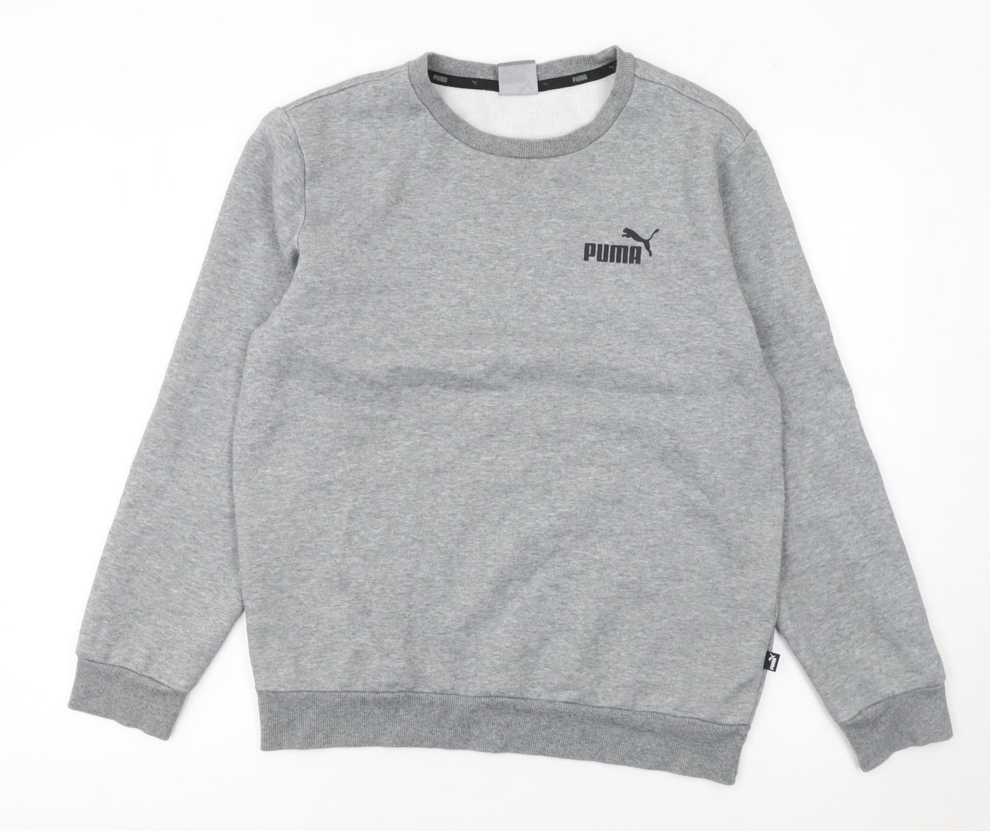 Mens UK S Regular PUMA Grey Pullover Sweatshirt