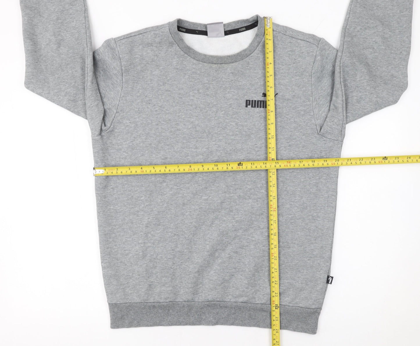 Mens UK S Regular PUMA Grey Pullover Sweatshirt