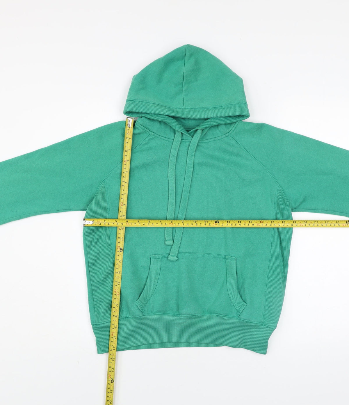 Back view of Dunnes Women Green, size 12, Pullover Hoodie with Kangaroo Pocket