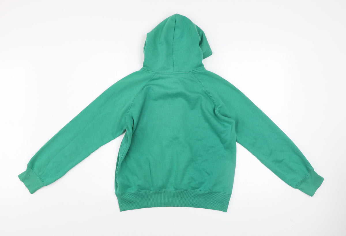 Close-up detail of Dunnes Women Green, size 12, Pullover Hoodie with Kangaroo Pocket