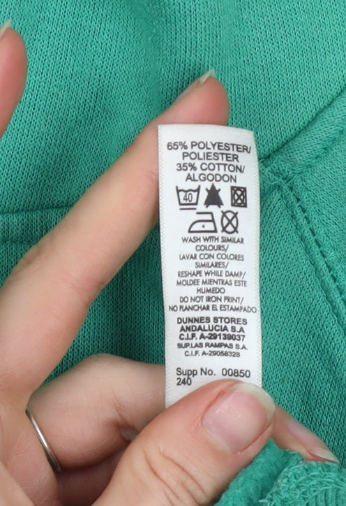 Additional view of Dunnes Women Green, size 12, Pullover Hoodie with Kangaroo Pocket