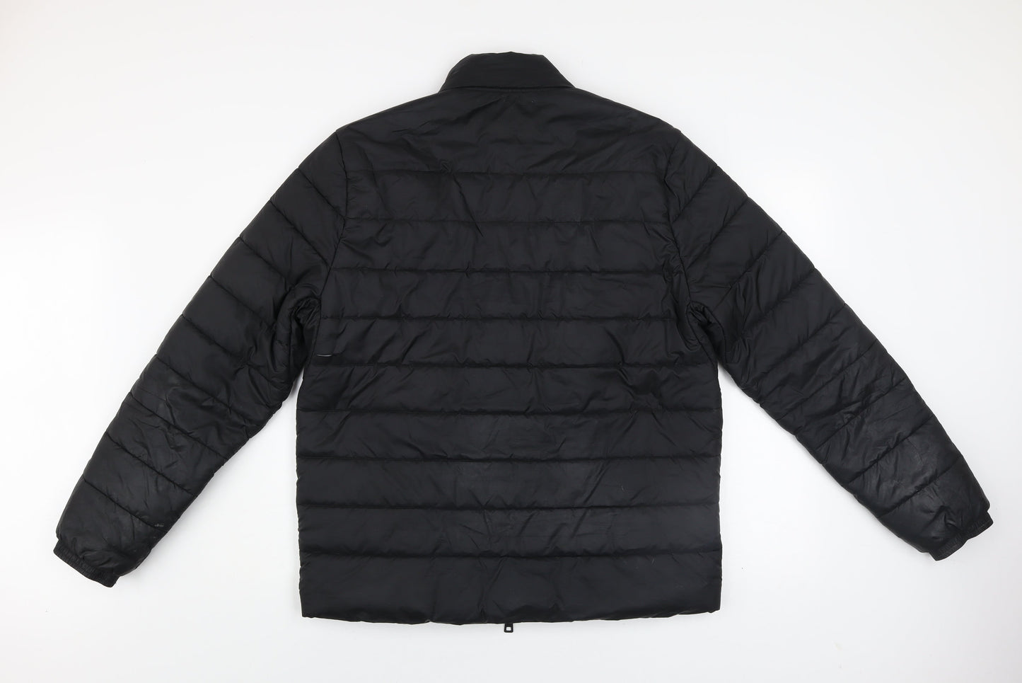 Original Penguin Men's Black Puffer Jacket M Full Zip Winter Coat