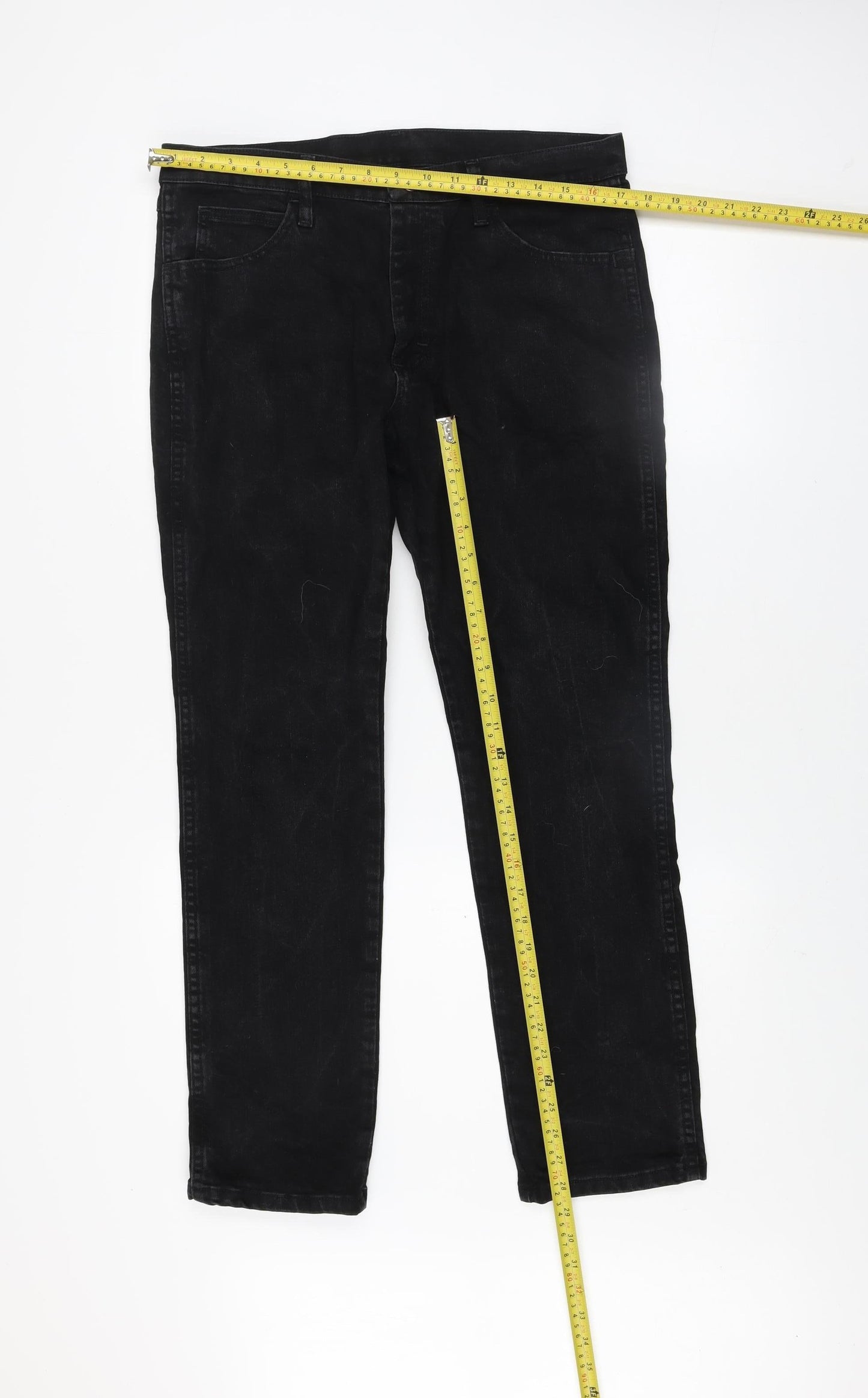 Rustler Men's Black Slim Fit Denim Jeans W33 L30