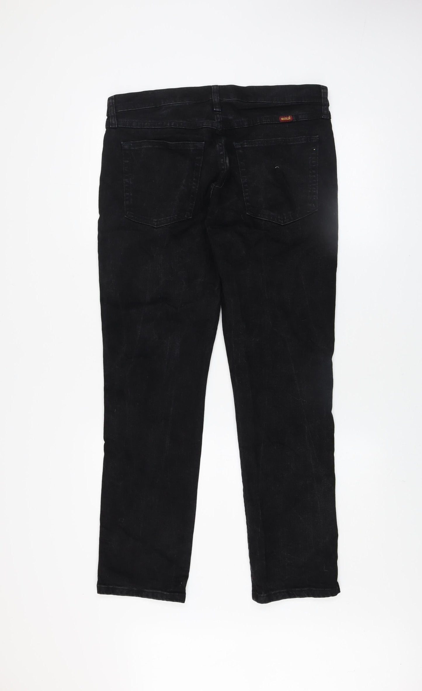 Rustler Men's Black Slim Fit Denim Jeans W33 L30