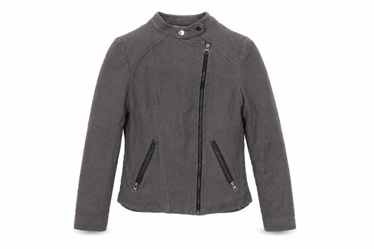 Womens UK Size 8 Regular Boden Grey Cotton Blend Jacket