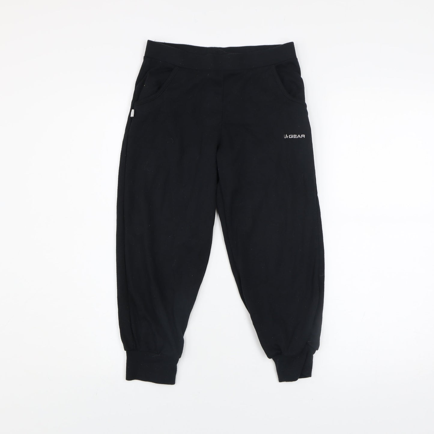LA Gear Womens Black Size 6 Jogger Trousers Fleece Activewear