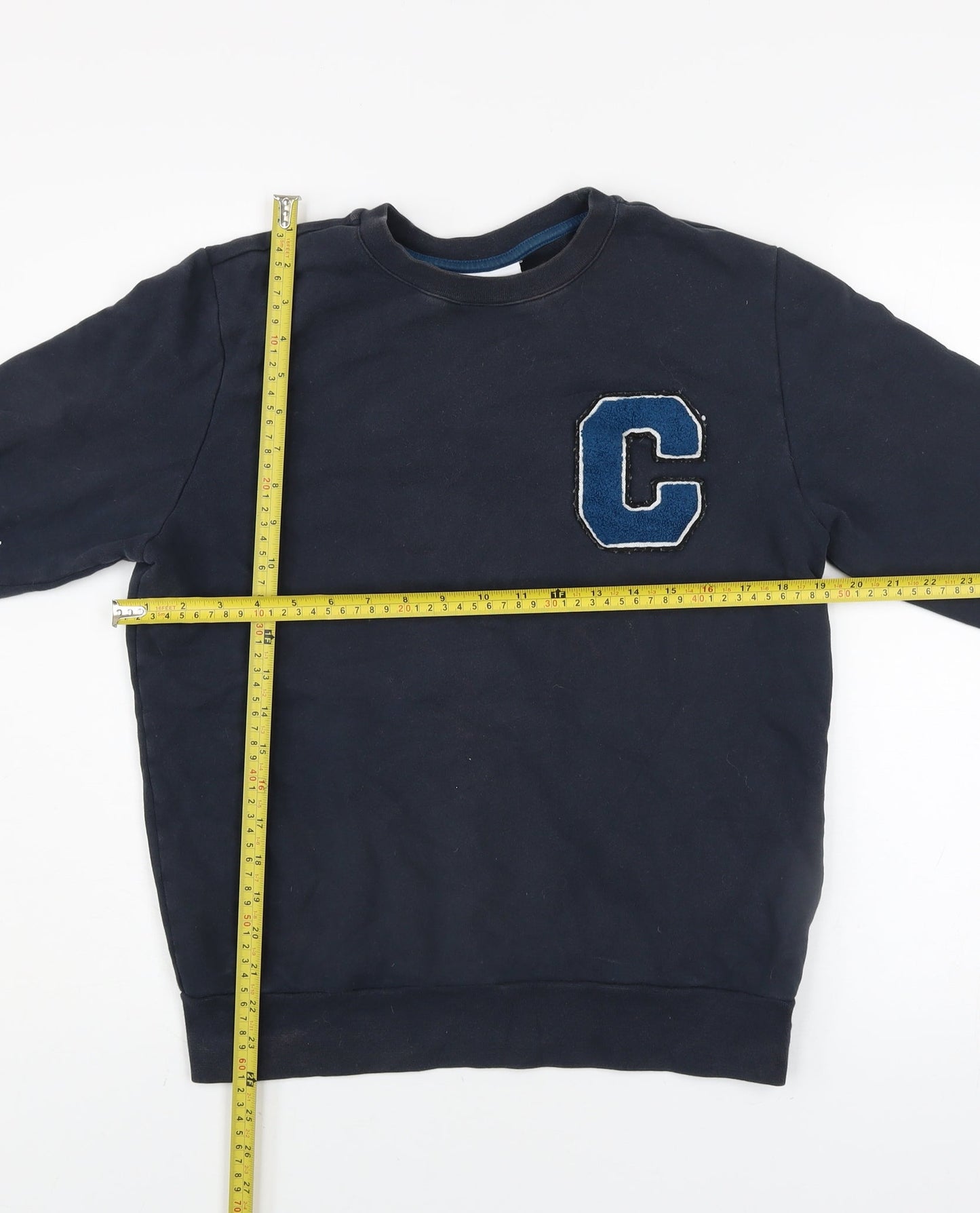 Mens UK M Regular Calvin Klein Blue Pullover Sweatshirt