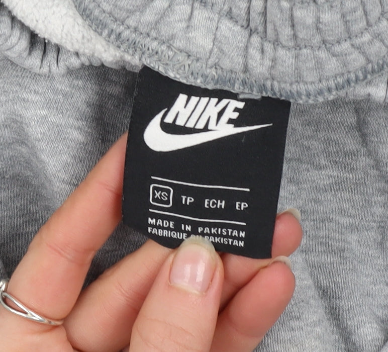 Nike Men's Grey XS Regular Fit Fleece Sweatpants