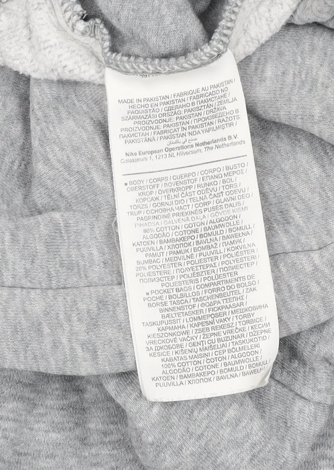 Nike Men's Grey XS Regular Fit Fleece Sweatpants