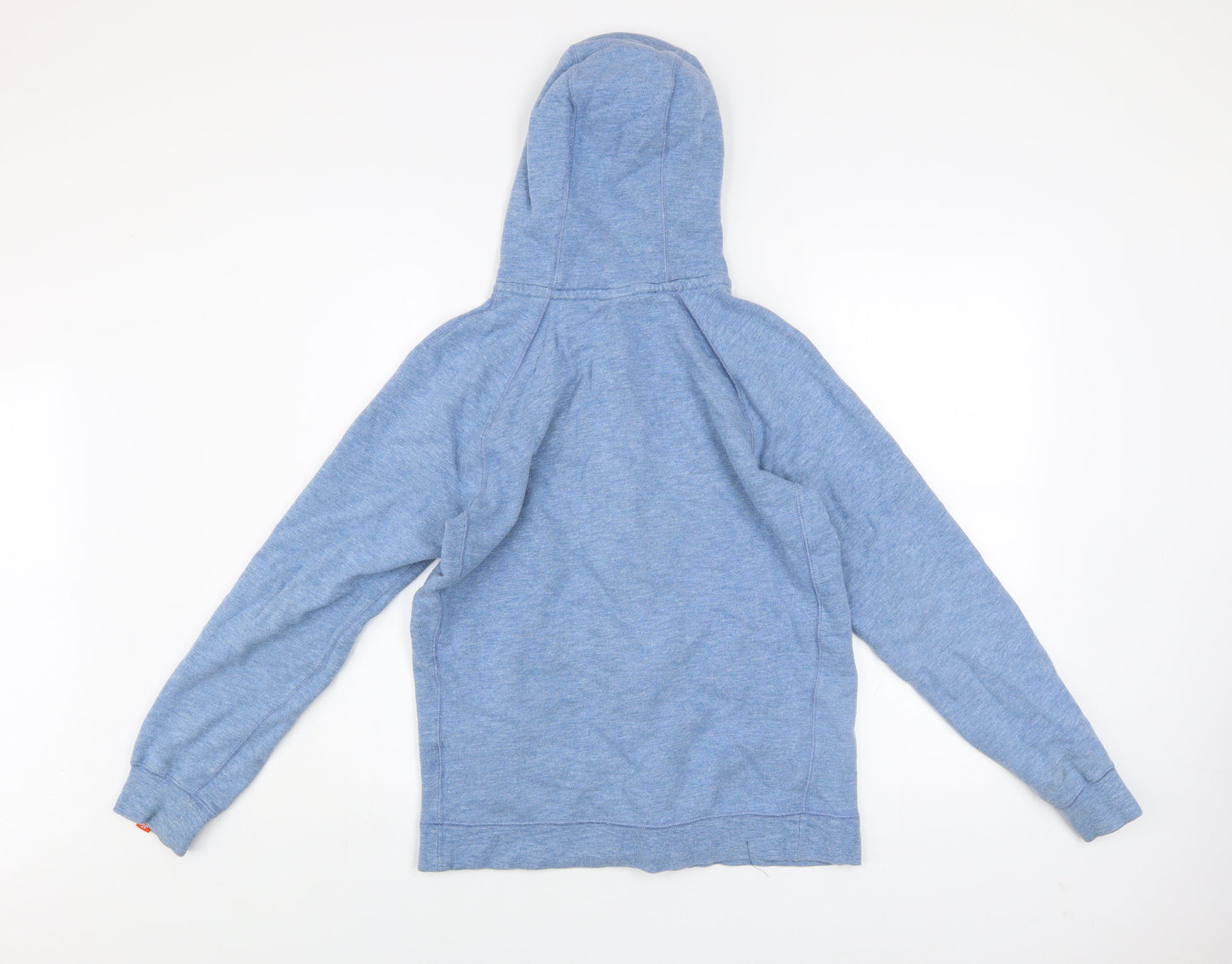 Nike Men Blue Small Full Zip Hooded Track Jacket 100% Cotton