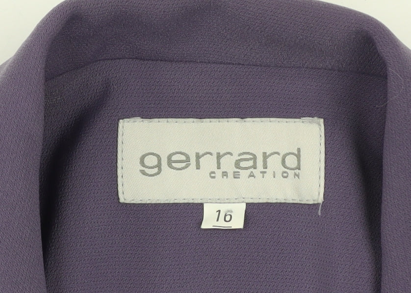Gerrard Creation Women's Purple Size 16 Blazer Jacket