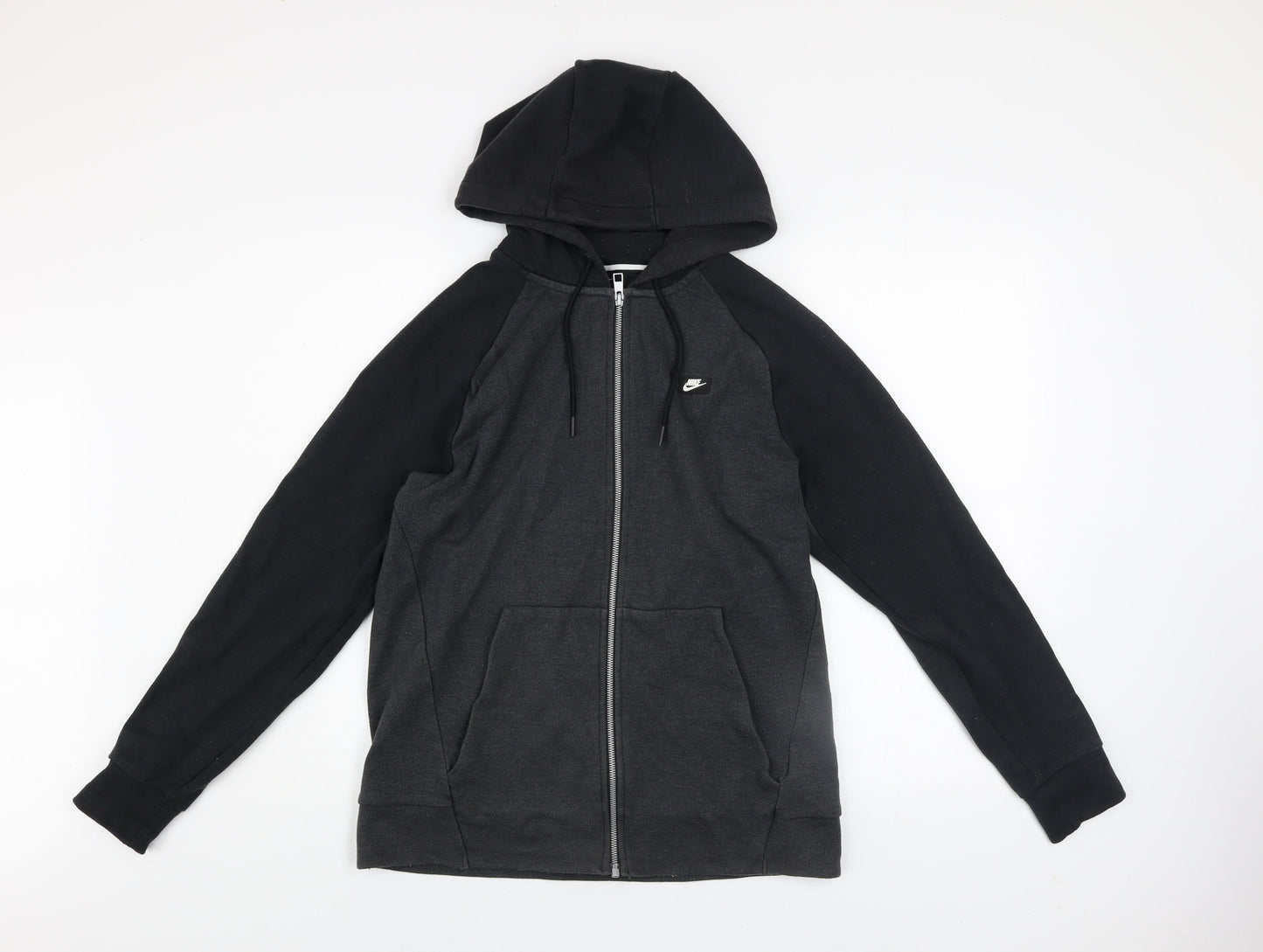 Nike Men's Black Full Zip Hooded Track Jacket Size M