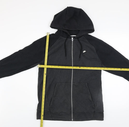Nike Men's Black Full Zip Hooded Track Jacket Size M