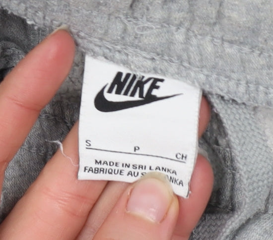 Nike Men's Grey Fleece Sweatpants Trousers Size S Regular Fit