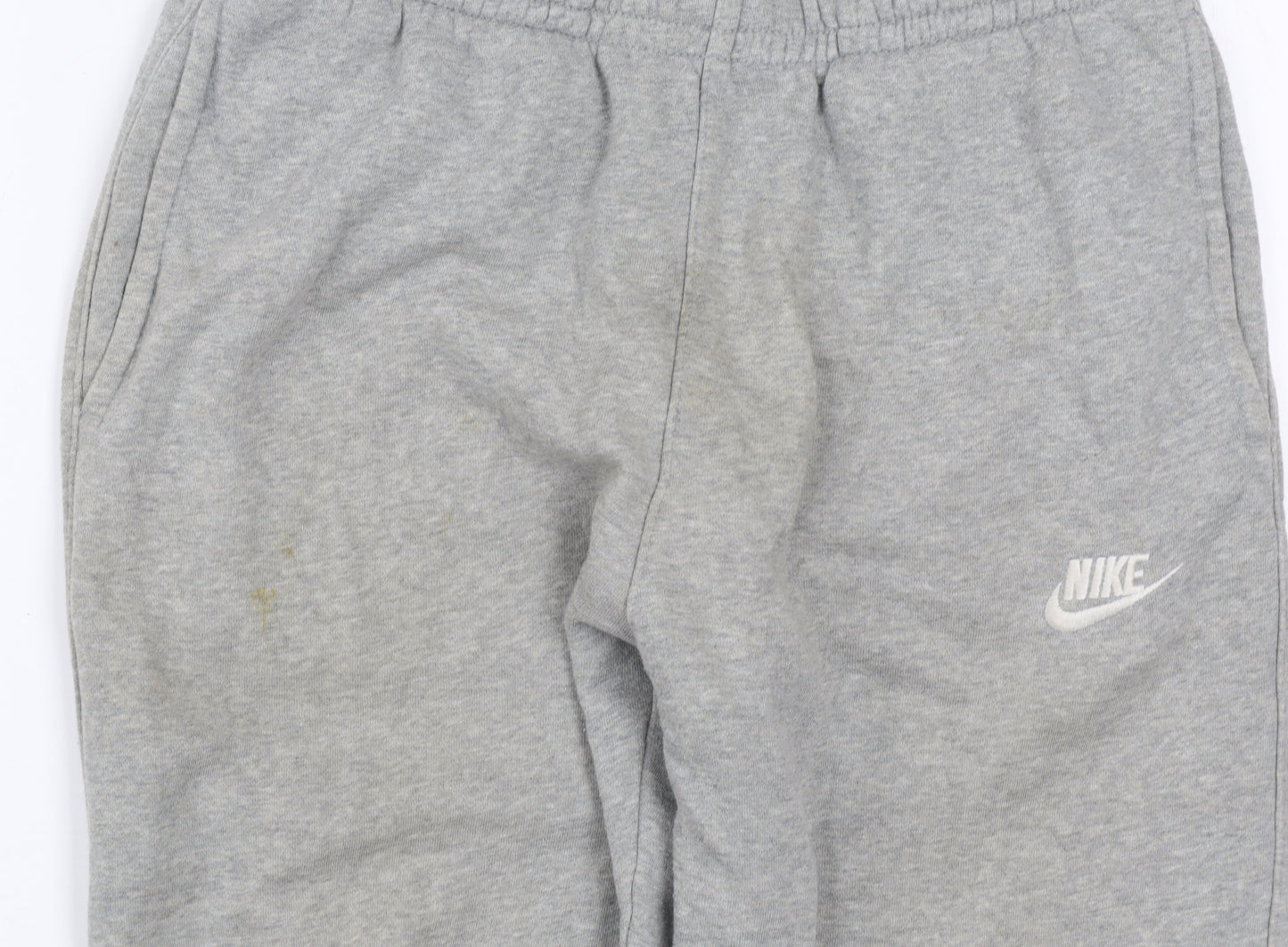 Nike Men's Grey Fleece Sweatpants Trousers Size S Regular Fit