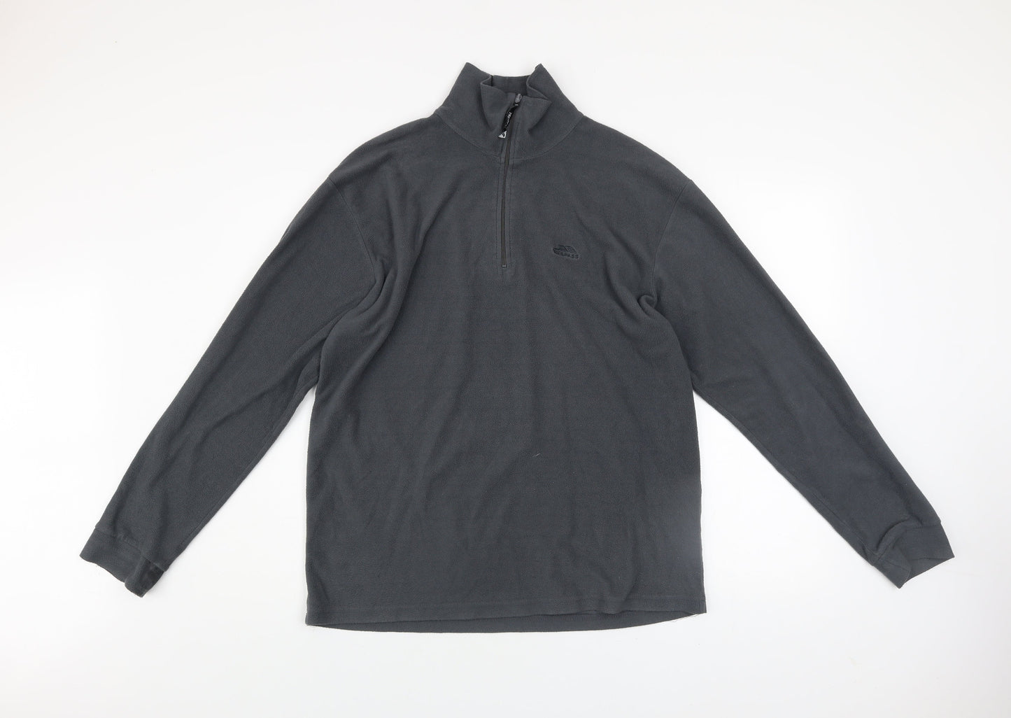 Mens UK M Regular Trespass Grey Pullover Sweatshirt