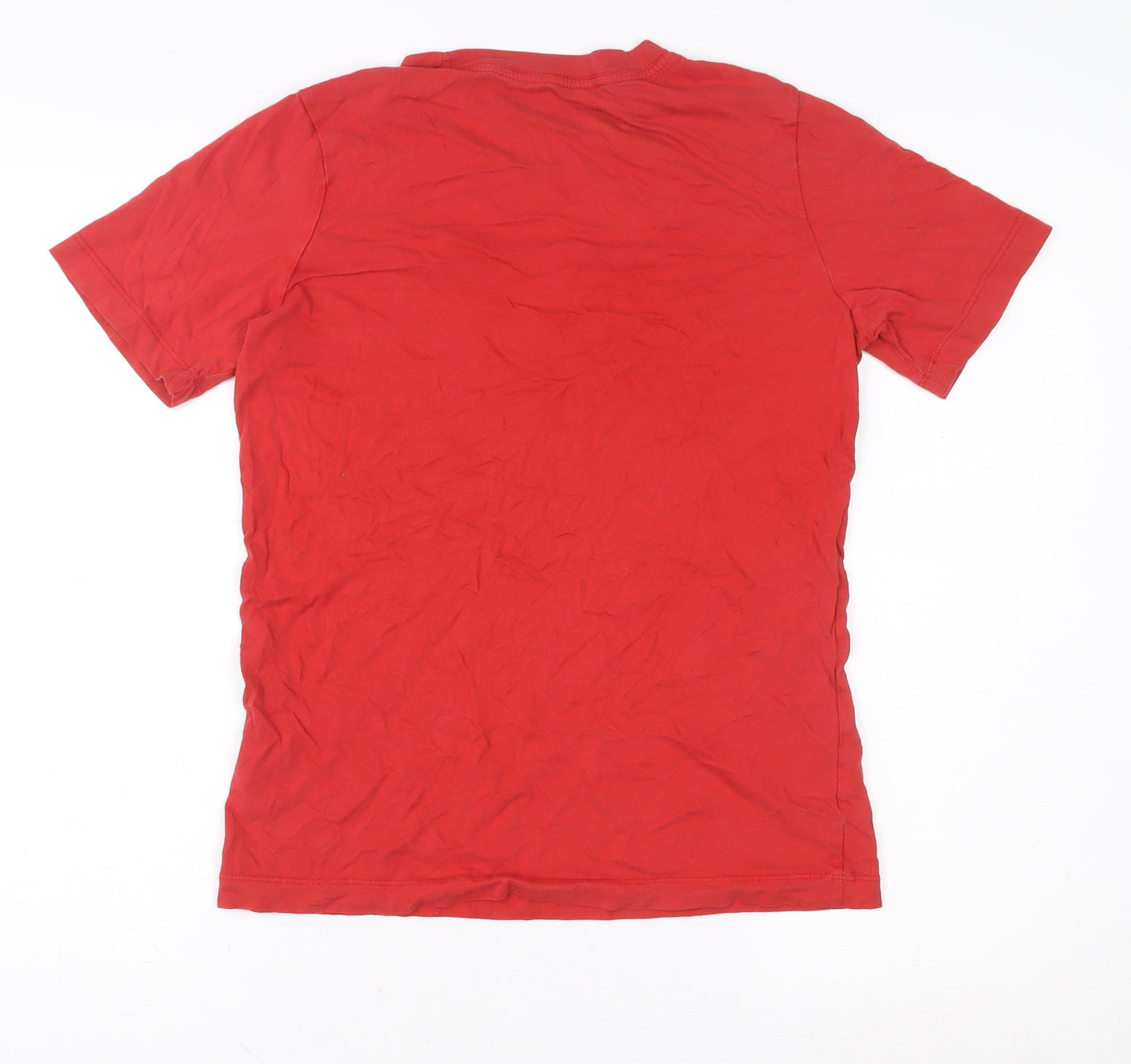 Nike Men's Red XL Crew Neck Cotton Short Sleeve T-Shirt