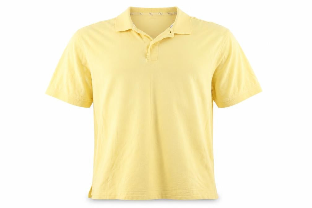 IZOD Men's Yellow Cotton Polo Shirt Size L Short Sleeve Classic Fit