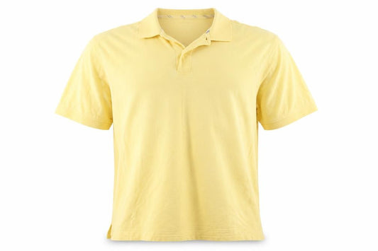 IZOD Men's Yellow Cotton Polo Shirt Size L Short Sleeve Classic Fit