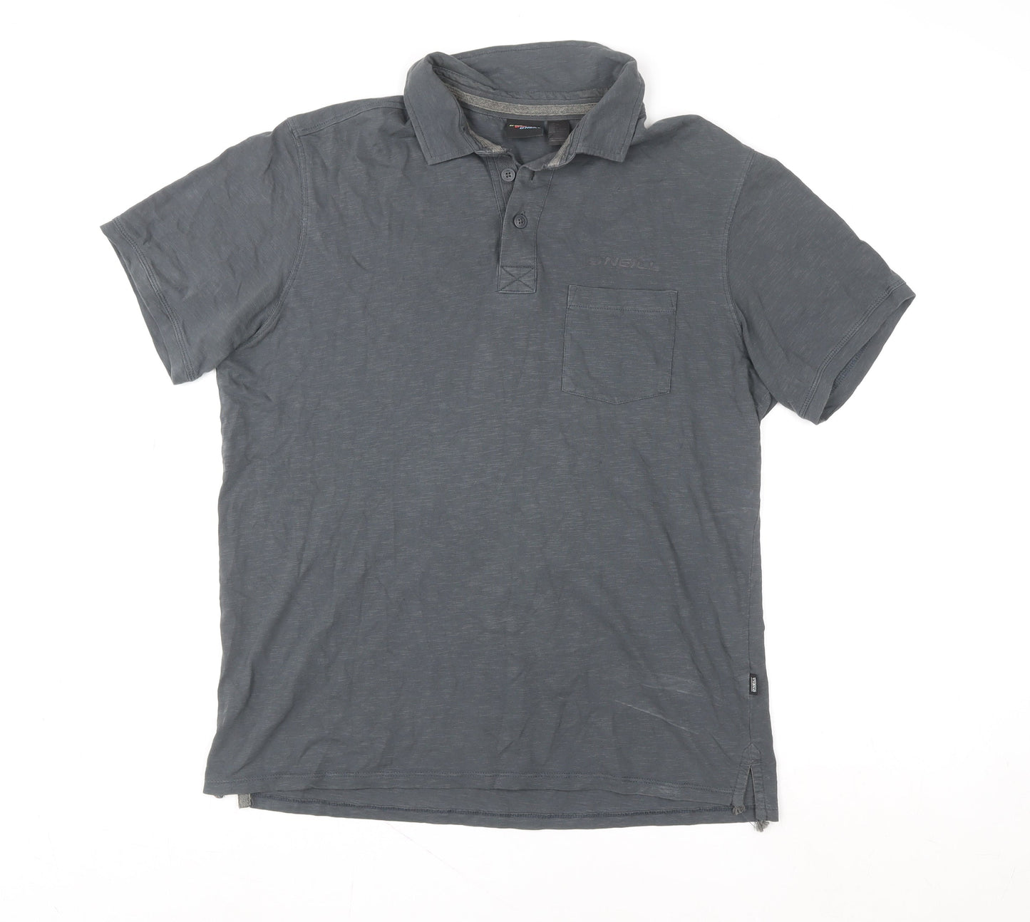 O'Neill Men's Grey XL Organic Cotton Short Sleeve Polo Shirt