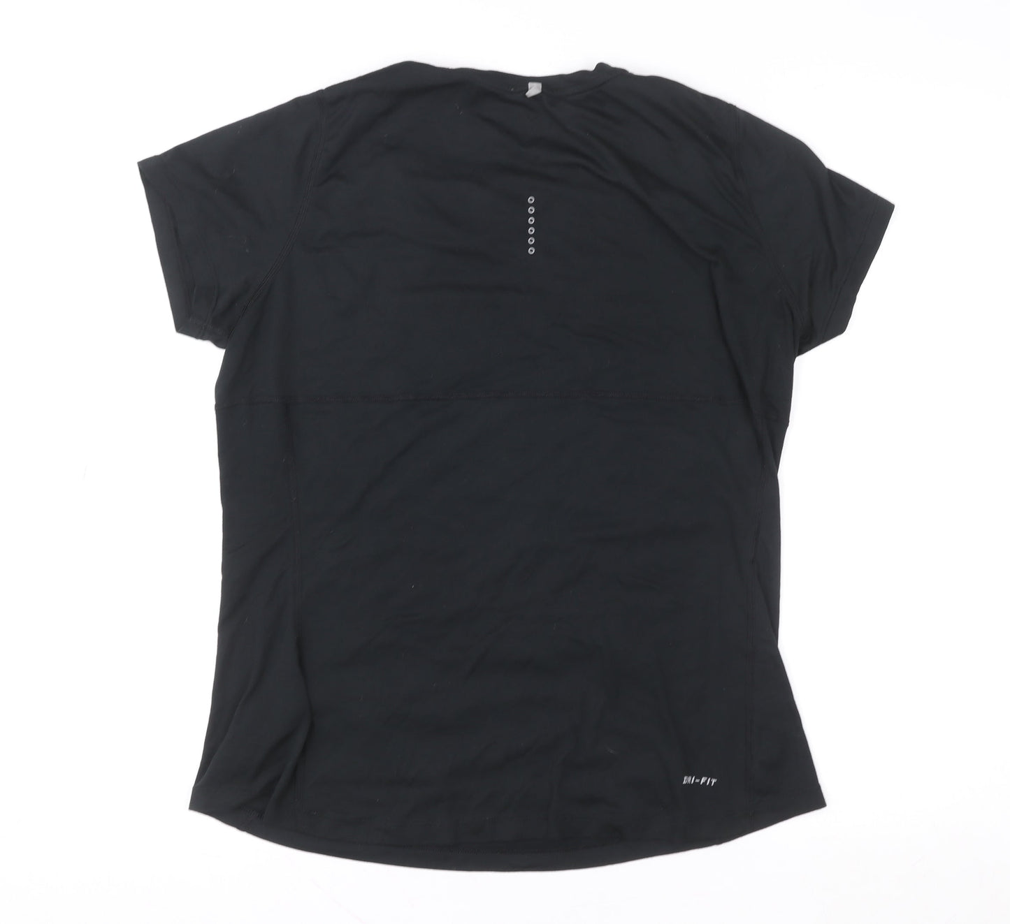 Nike Men’s Black Dri-FIT Running T-Shirt Size L Moisture Wicking